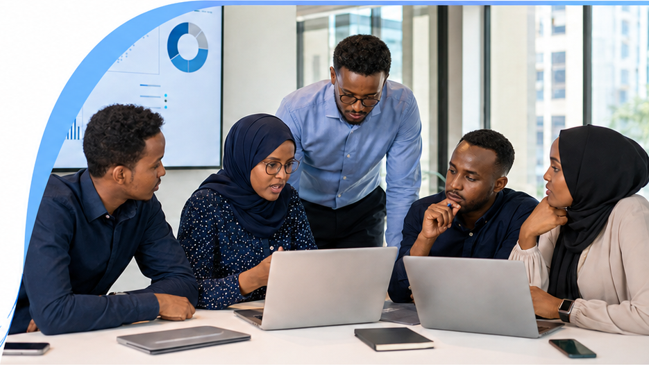 Somali researchers working together